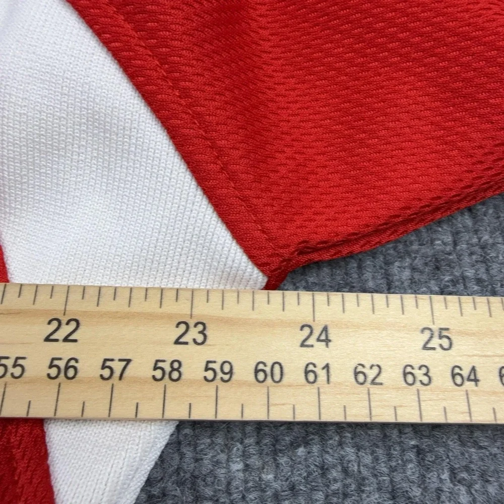 X-Grain Shirt Mens Medium Red T-Bird Softball Baseball Jersey Long Sleeve 6